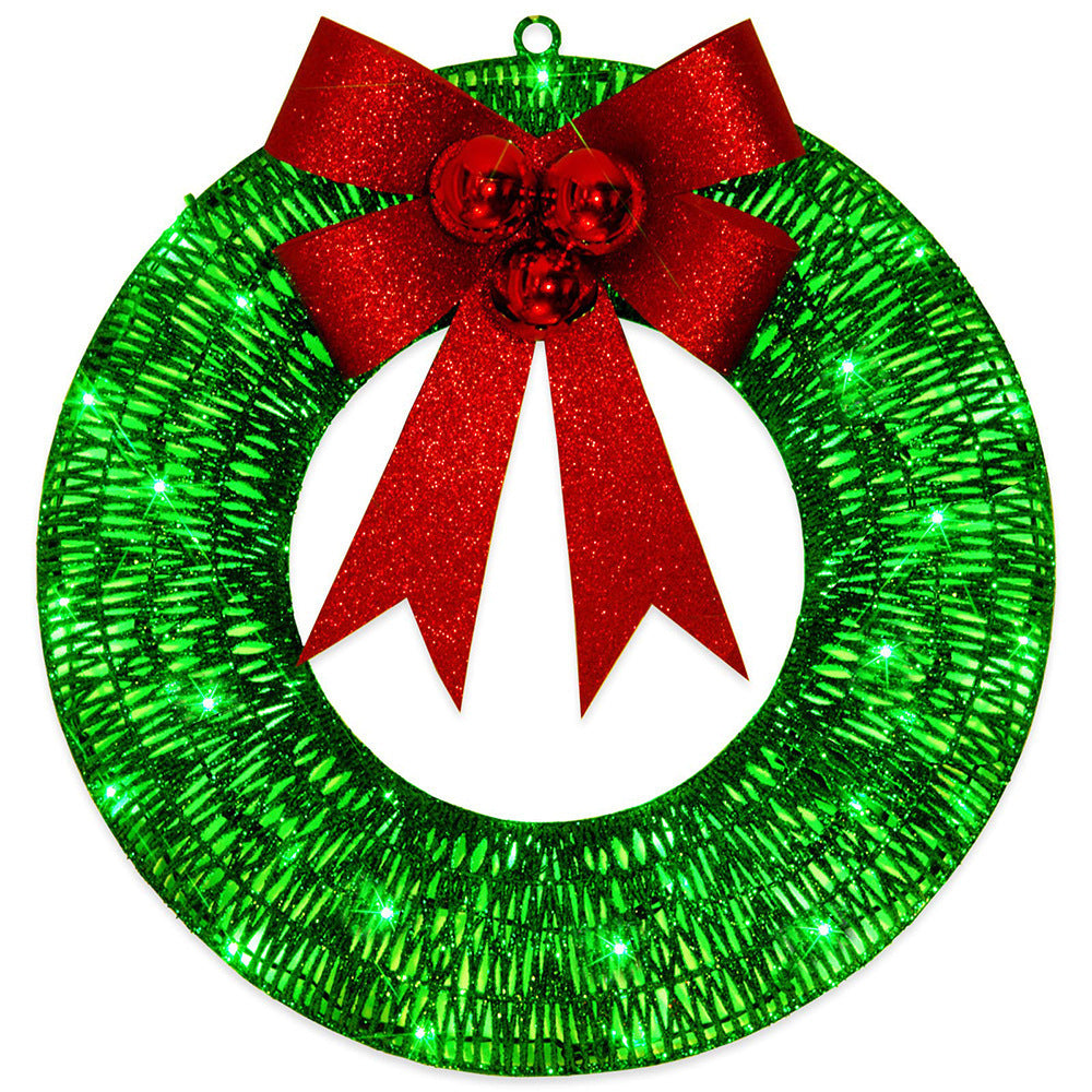 Elegant LED Christmas Wreath – Festive & Luxurious Holiday Decor!